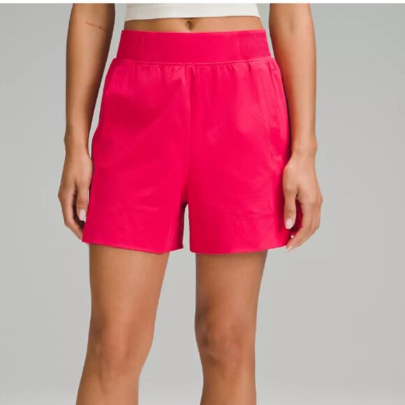 Lululemon Stretch Woven Relaxed-Fit High-Rise Short 4", Cherry Mist, Size S - Picture 11 of 11